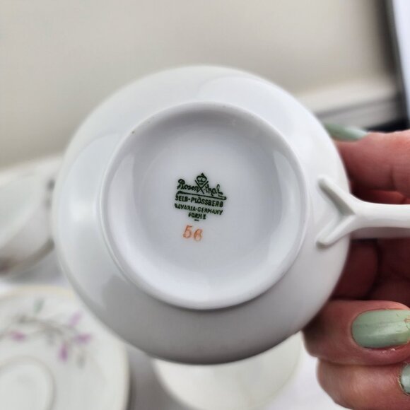 Rosenthal Geisha Lot of 6 Cups and 5 Saucers Bavaria Germany - Picture 7 of 9